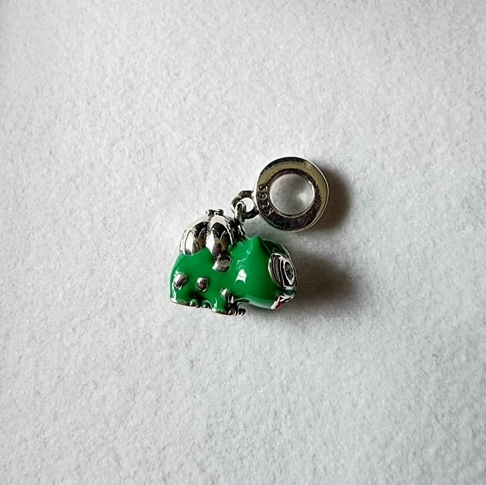 New Pokémon Bulbasaur dangle silver charm for Jewelry bracelet